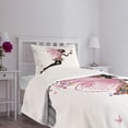 thumbnail image 3 of Ambesonne Tale Quilted Bedspread Set 2 Pcs, Fantasy Floral Dressed Lady, Twin Size, Multicolor, 3 of 5