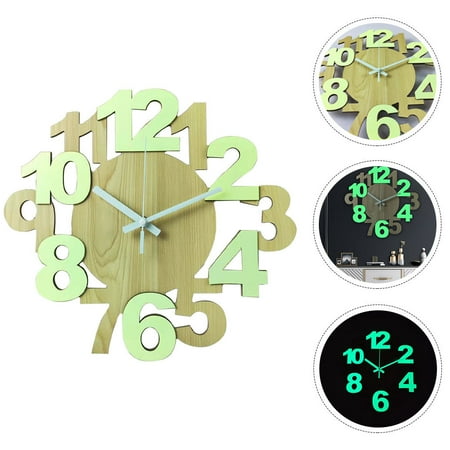 Masteelf Retro Wooden Wall Clock with Silent Design for Bedroom or Living Room Home Decor Multi Color 12 Inch