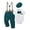 Green, variant on Baby Boy Clothes Set Infant Tuxedo Short Sleeve Gentleman Suit Outfits + Beret Hat + Suspender Pants + Bowtie 3-6 Months