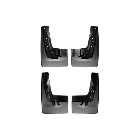 WeatherTech Custom No Drill Splash Guard MudFlaps compatible with 2013-2016 GMC Acadia, Front & Rear Set - Black