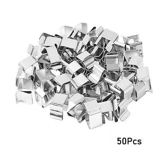 Tainini 50 PCS Christmas Lights Gutter Hooks, Light Clips Xmas Light Hangers, for Christmas Light Kitchen Bathroom Garden