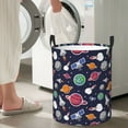 thumbnail image 4 of Rocket satellite Laundry Basket, Laundry Hamper Waterproof Laundry Bag Clothes Hamper Laundry Bin with Handles for Bedroom, Living Room, Kids Room-#, 4 of 5
