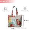 thumbnail image 4 of Pioneer Flower Floral Print Pattern Travel Tote Bags for Women Carry On,Large Weekender Bags for Women Travel,Multi Functional Duffle Bag for Work,Shopping,Sports, 4 of 5