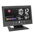 thumbnail image 1 of Relaj de pronóstico del clima, control de voz de color led Función de Luz de Fondo de Retroilimitador de Dessepertador Meteorológico ABS Con Cable USB para la Reproducciónel, 1 of 7