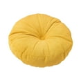 thumbnail image 4 of Cojín de suelo redondo para meditación, decorativo y elegante, para el hogar, sofá, silla, cama, coche, balcón y sala de estar. Amarillo, 4 of 8