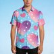 thumbnail image 4 of Ceisia Fashion Unisex Men Women Casual Short Sleeve Gift Printed Turndown Collar Button Shirt, 4 of 7