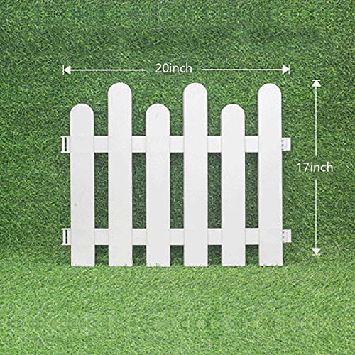 V Protek 4Pack Garden Patio Decorative Plastic Edging Fence White Flexible... by Wellco Industries Inc.