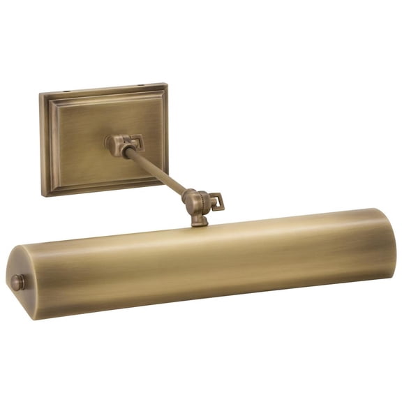 House of Troy DOXLEDZ16-AB Oxford  - 4.5W 1 LED Direct Wire Picture Light-4.5 Inches Tall and 16 Inches Wide Antique Brass  Satin Nickel Finish with Metal Shade