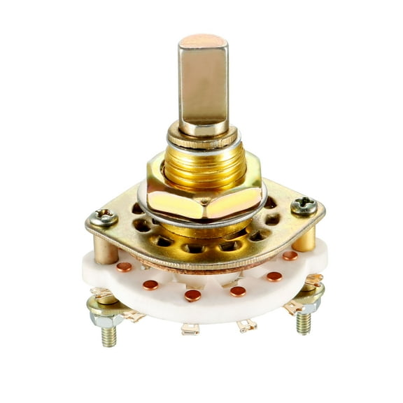 3P3T 3 Pole 3 Position Selectable 1Deck Band Channel Rotary Switch Selector