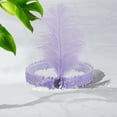 thumbnail image 6 of Unique Bargains 1 Pc Feathers Faux Diamond Headbands for Women Light Purple, 6 of 6