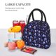 thumbnail image 5 of Balery Skull flower leaf purple Bolsa de Almuerzo para Mujeres, Caja de Almuerzo, Bolsa de Almuerzo Pequeña Impermeable, Tote de Almuerzo Reutilizable con Gran Capacidad, 5 of 6
