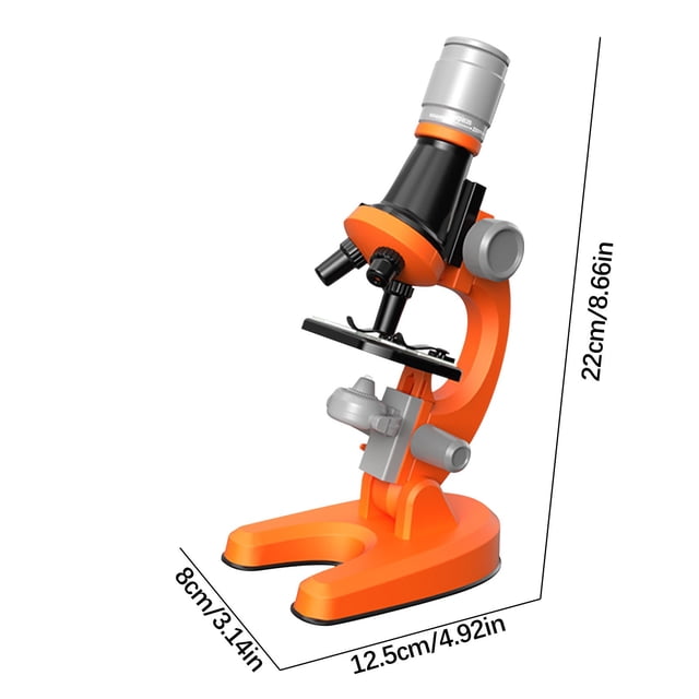 TIMIFIS A Microscope Children's Early Education Biological Science HD 1200X Microscope Toys Primary School Children's Experimental Equipment Early Development
