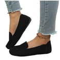thumbnail image 5 of Women’s Plus-Size Breathable Soft-Soled Loafers, Lightweight Comfortable Moccasins, Casual Versatile Shoes for Spring Summer, Non-Slip Flexible Footwear for Daily Wear Black, 5 of 9