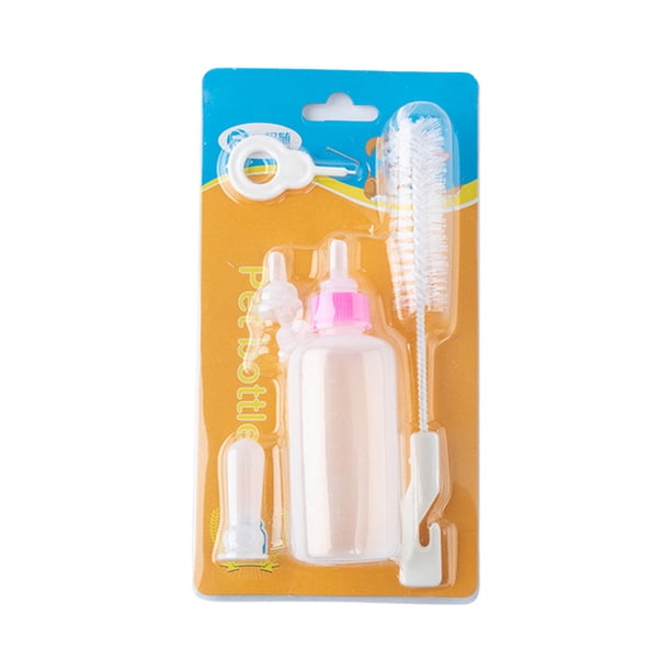 Juego de biberones para gatitos alimentador de leche de agua para lactancia de bebés y perros de compañía de silicona JShteea Libre de BPA