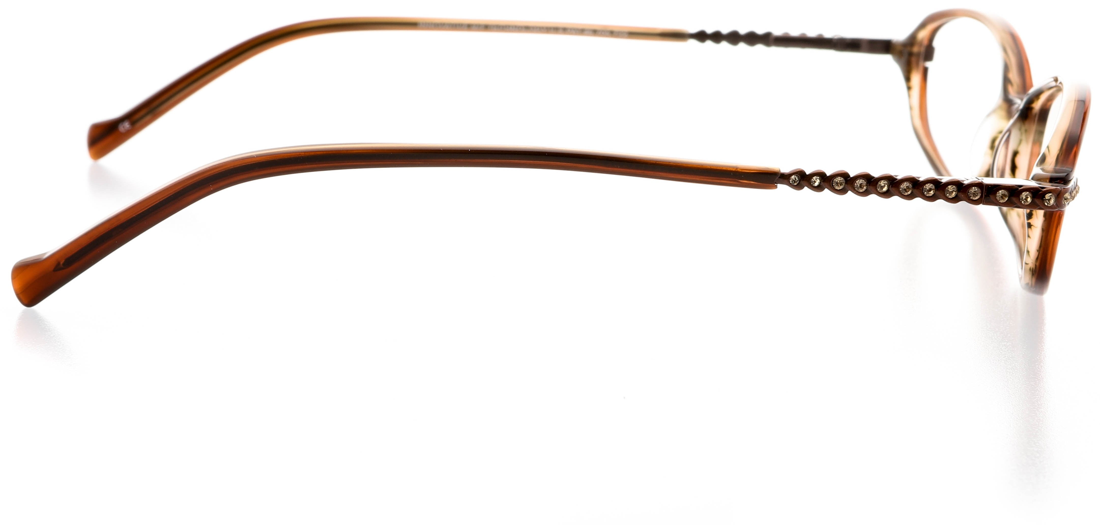 Womens Optical Eyewear - Oval Shape, Plastic Full Rim, Hazel