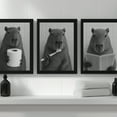 thumbnail image 4 of TheNameStore Capybara Bathroom Decor Farmhouse Photo Picture 8.5 x 11 Wall Art Art Prints Set of 3, 4 of 6