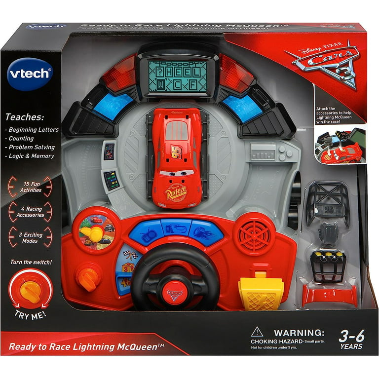 VTech Preschool Cars 3 Lightning McQueen Pit Stop - Volant