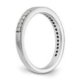 thumbnail image 6 of 14K White Gold Ring Band Wedding Diamond Round , Size 9, 6 of 7
