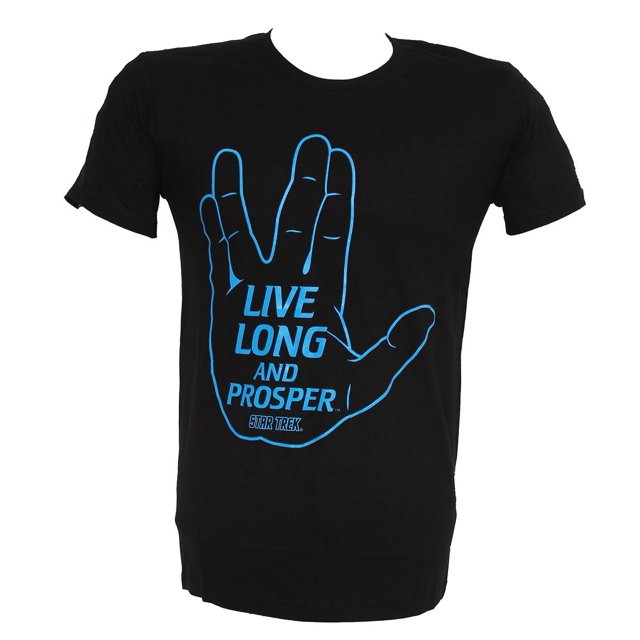 Star Trek Live Long y Prosper Camiseta - Pequeño Star Trek Camiseta de manga corta