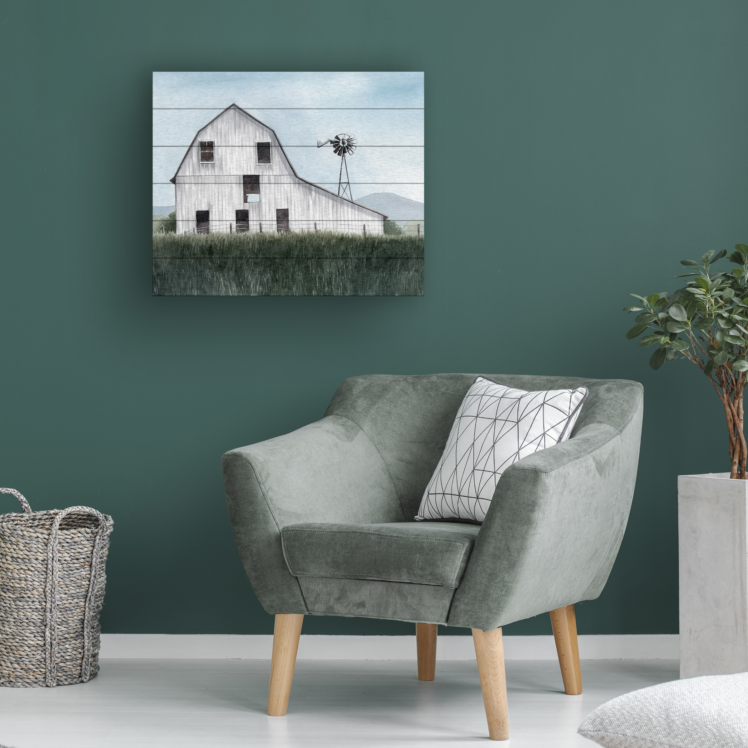 Grace Popp 'Bygone Barn I' Wood Slat Art 18x22