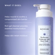 Naturium The Booster Hyaluronic Acid Body Wash, Hydrating & Moisturizing plus Minimizes Dryness, with Glycerin & Vitamin B5, 16.9 fl oz