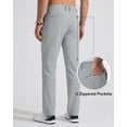 thumbnail image 4 of Mens Golf Pants Stretch Work Dress Pants 30"/32" Quick Dry Lightweight Casual Comfy Trousers with 3 Pockets, 4 of 7