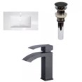 thumbnail image 1 of American Imaginations 32-in. W 1 Hole Ceramic Top Set In White Color - Overflow Drain Incl. AI-29571, 1 of 9