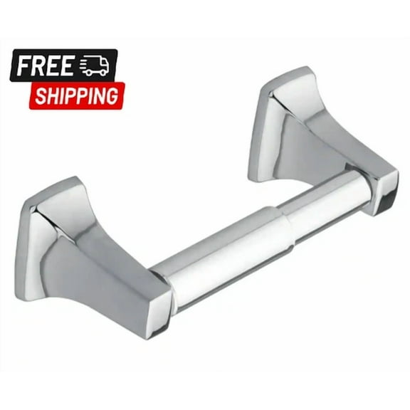Moen - Contemporary Toilet Paper Holder In Chrome, Easy To Install, Made Of Zinc