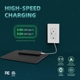 thumbnail image 4 of TOPELER Charger Wall Outlet, USB Receptacle with Type A & Type C USB Ports, 4.8A 15 Amp Duplex Tamper Resistant Receptacle, Screwless Wall Plate Included, ETL Listed & FCC Approval, 4 of 7