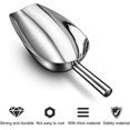 thumbnail image 2 of Stainless Steel Kitchen Practical Kitchen Spoon Ice Cube Scoop for Freezer Oatmeal Flour Scoop Popcorn Scoop Food (5 Pieces), 2 of 5