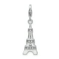 thumbnail image 2 of Sterling Silver Eiffel Tower Charm Made With Swarovski Crystals, 2 of 6