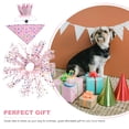 thumbnail image 4 of Pet Birthday Photo Prop Costume Pink Dog Owners 1Set 17.7x8.7in, 4 of 8