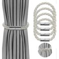 thumbnail image 1 of Pack of 4 Magnetic Curtain Tiebacks, Grey Tiebacks for Curtains with Magnet, Tiebacks for Curtains Holder, Curtain Holder, Curtain Holder, Decoration, 1 of 5