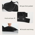 thumbnail image 4 of YANDW Push-up Padded Bra for Women Plunge Underwire T-Shirt Bra Multiway Add 2 Cups, Black 44A, 4 of 8
