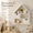White, variant on Nordic Wooden House-Shaped Wall Mounted Storage Shelf with Drawers, Entryway Organizer Decorative Wall Shelf for Keys, Small Items and Home Decor
