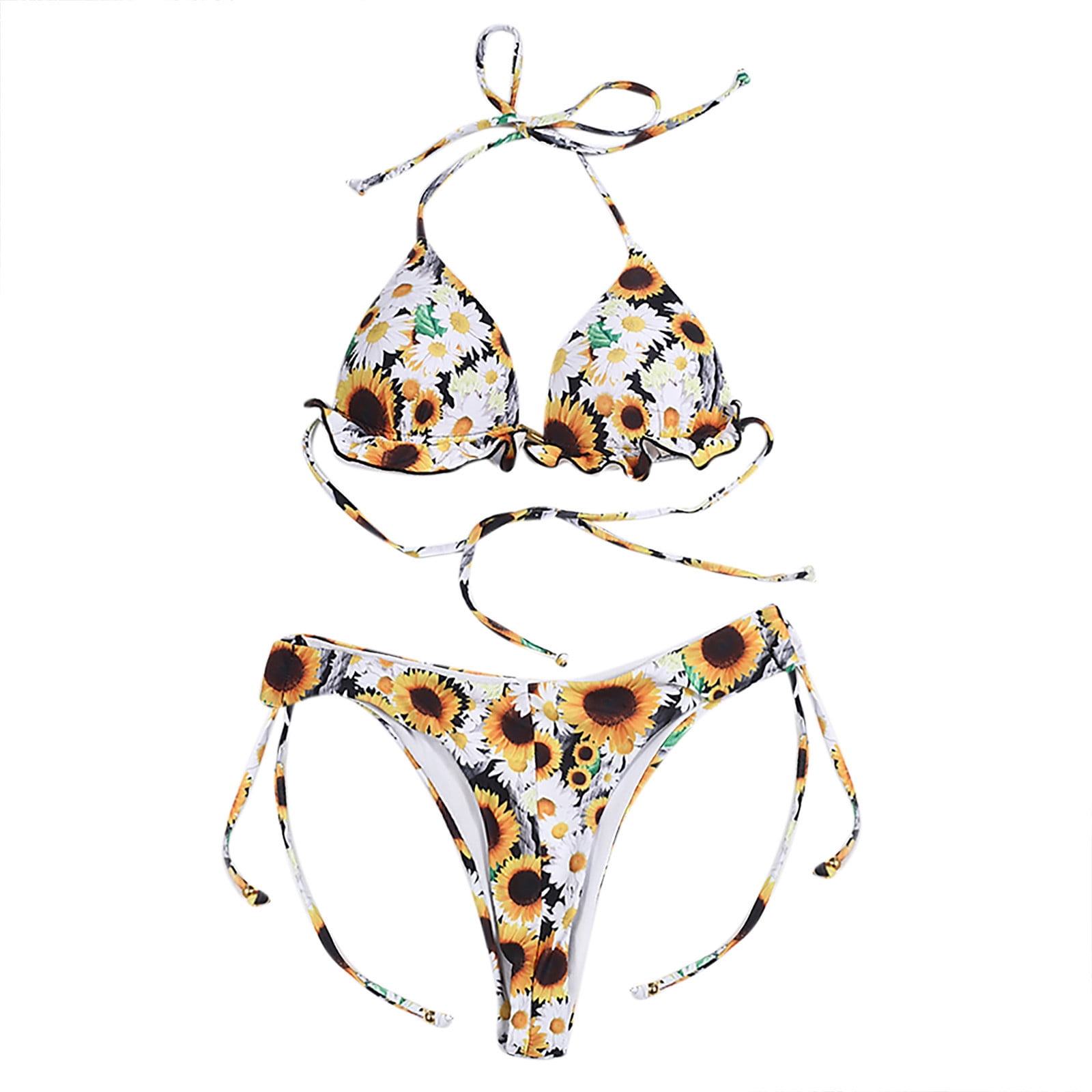 Bigersell Padded Bikini Swimsuits Women Bikini Split TwoPiece Beach