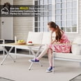 thumbnail image 4 of Aluminum Patio Furniture Set with Slim Armrests,4 Seat Modern Outdoor Conversation Set with Cushions and Coffee Table,Metal Patio Sofa Set Gray, 4 of 11