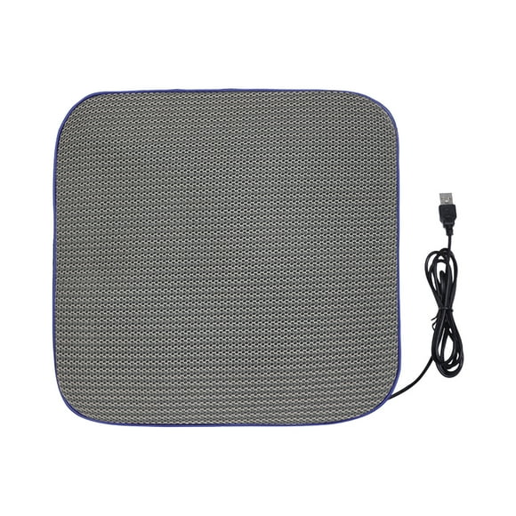 Coussin de Ventilation d'Été pour Voiture, Ventilateur USB Portable, Petit Coussin Carré, Coussin Respirant et Froid avec 4 Ventilateurs Intégrés