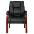 thumbnail image 4 of Boss Office Products Mid Back Wood Finished Guest Chairs, Multiple Finishes, 4 of 7