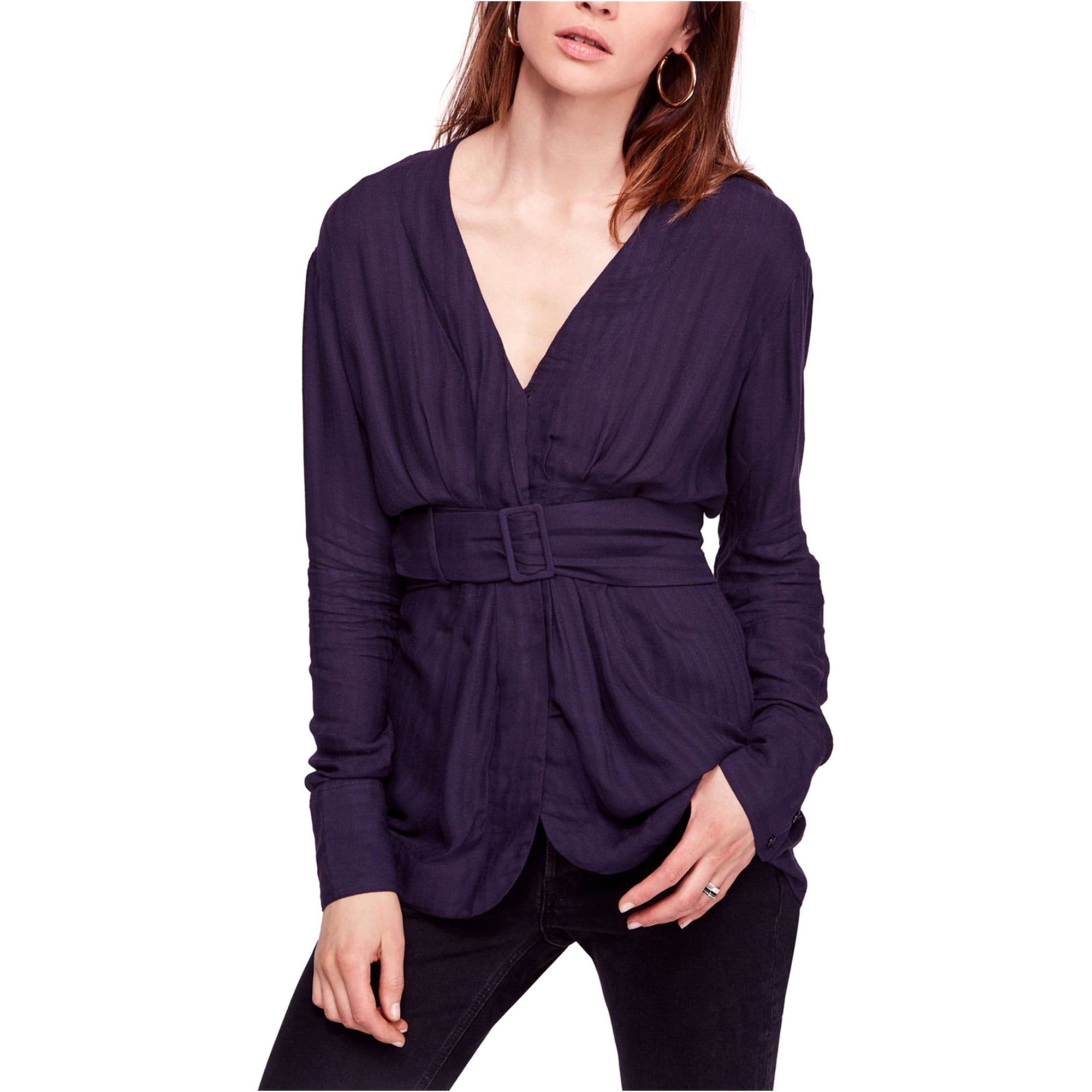 free people button up blouse