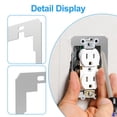 thumbnail image 4 of HLONK 10 Pcs Wall Plate Spacer Metal Flush Fit Leveling Plate Enduring Device Switch Leveler Multipurpose Receptacle Spacers Shims Leveler for Wall Outlet Repair Loose Electrical Box, 4 of 10