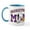 White/Blue Inside, variant on CafePress - Snoopy Basketball Mom Mug - 11 oz Ceramic Mug - Novelty Coffee Tea Cup
