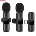 thumbnail image 3 of Microphone Cravate Sans Fil pour Enregistrement Audio et Vidéo Portable - Compatible avec iPhone et Android pour Diffusion en Direct et Jeux, 3 of 5