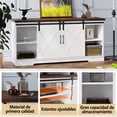 thumbnail image 3 of Soporte para TV,150 cm Centro de Entretenimiento Mueble de TV Moderno con Estantes de Almacenamiento y Puertas Corredizas,Mesa Consola de TV,Muebles Multimedia para Sala de Estar, 3 of 8