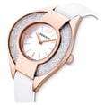 thumbnail image 2 of Swarovski Crystalline Sporty Watch Leather strap, White, Rose gold -5547635, 2 of 6