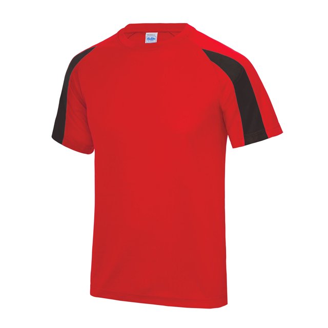 AWDis Juste Cool Enfants Contraste T-Shirt de Sport Plaine