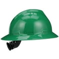 thumbnail image 5 of MSA 475370 V-Gard Full-Brim Hard Hat With Fas-Trac III Ratchet Suspension  Polyethylene Shell, Superior Impact Protection, Self Adjusting Crown-Straps - Standard Size in Green, 5 of 9