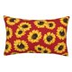 thumbnail image 1 of Fotbe Sunflowers On Red Funda de Almohada Decorativa Estilo Occidental, Lujo en Algodón, Fundas para Almohadas King, Cojín Estampado para Decoración del Hogar-20"x30", 1 of 6