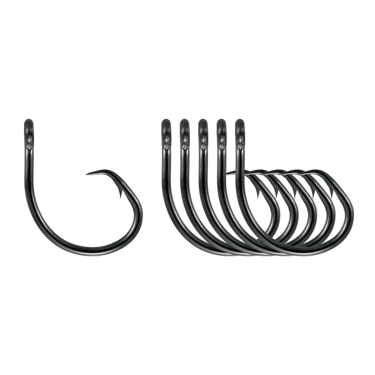 Mustad Black Nickel Demon Circle Hook Striper Value Pack - Size 5/0 