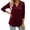 e-650RD23039, variant on FUYUDY Women Shirts Casual Three Quarter Sleeve Blouse With Button Detail And Flowy Ruffle Front For A Stylish Comfortable Fashionable Female Solid Color Tops